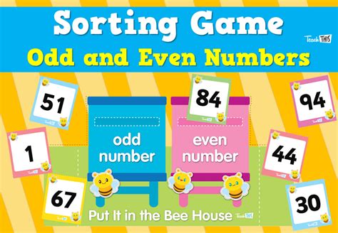 Sorting Game Odd And Even Numbers Teacher Resources And Classroom