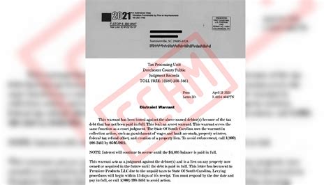Tax scam being mailed to Dorchester residents | WCBD News 2