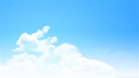 Clear Blue Sky Panorama Ultra Hd Desktop Background