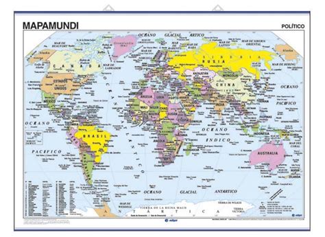 Mares Del Mundo Mapa Con Nombres Atlas Mundial De Mapa Mapa Politico Images