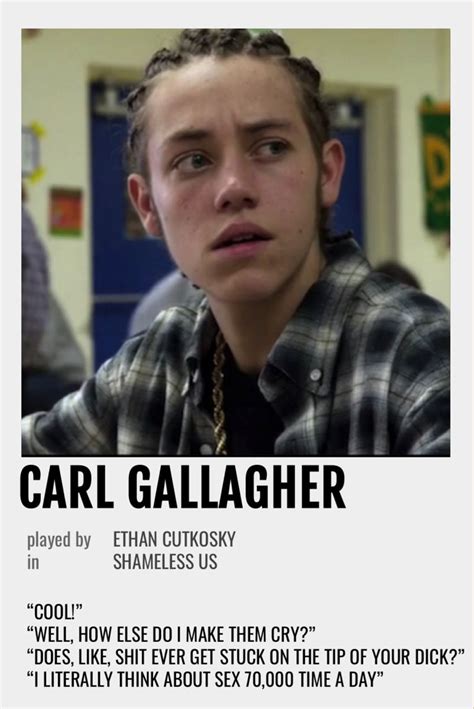 Carl Gallagher Polaroid Poster Знаменитости
