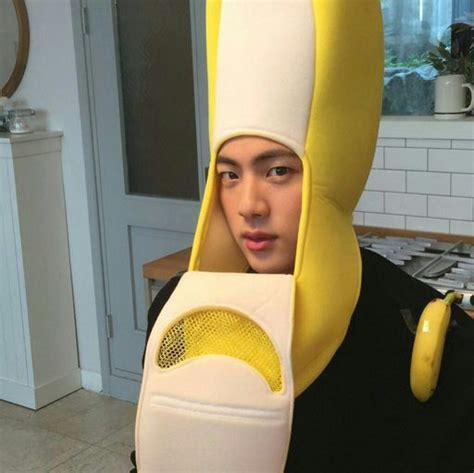 Jin Wearing A Banana Suit K Pop Amino