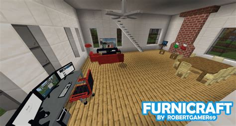 It is simple for you to change the direction of the furniture. Furnicraft Addon | Minecraft PE Mods & Addons