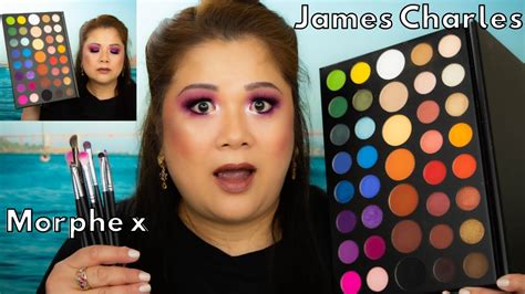 Morphe X James Charles The James Charles Palette Review Swatches Makeup Tutorial Youtube
