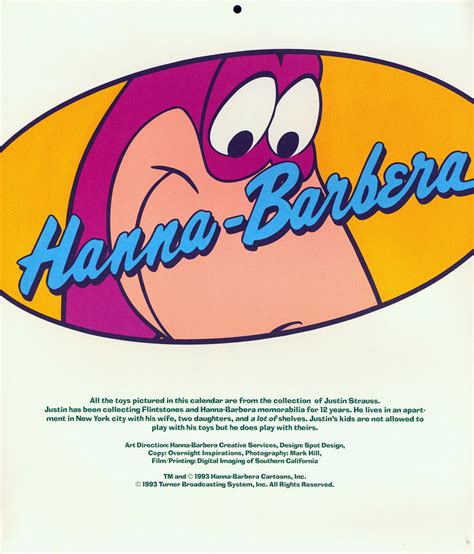 Credits 1994 Hanna Barbera Cartoons Calendar Hanna Barber Flickr