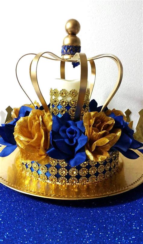Have your subjects feel like royalty. Crown Royal Prince Baby Shower Centerpiece / Boys Royal ...