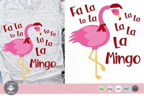 Fa La Flamingo Christmas Flamingo Graphic By Jae Marie Digital Designs · Creative Fabrica