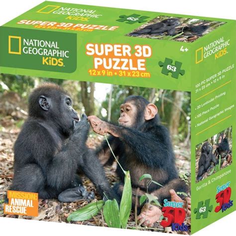 Free delivery and returns on ebay plus items for plus members. National Geographic Kids 3D Puzzle Opice 63 dílků ...