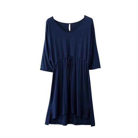 Yomrzl A766 New Arrival Summer Modal Womens Nightgown Daily Causel Sleep Dress Simple Home