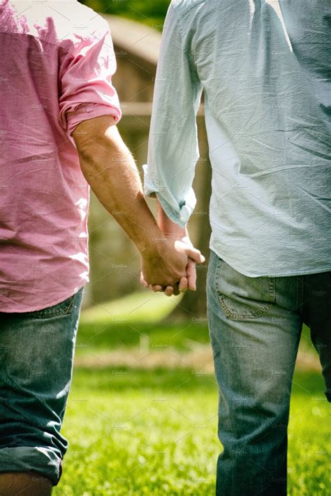 Gay Couple Holding Hands 3 High Quality People Images ~ Creative Market
