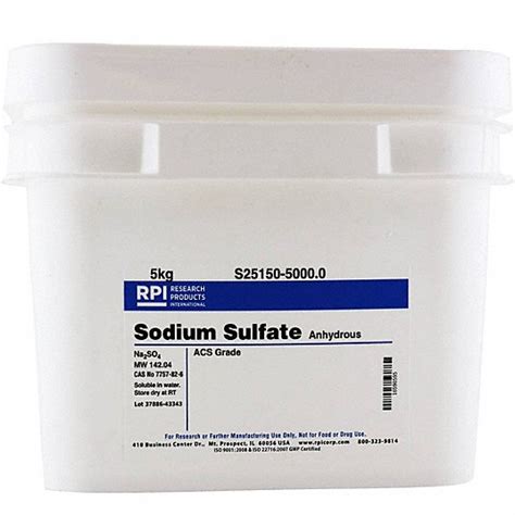 Rpi 5 Kg Container Size Powder Sodium Sulfateanhydrous 31gd94