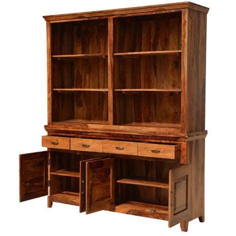 Hutch omaha 3220 farnam st. Mancusi Modern Country Breakfront Solid Wood Large Kitchen ...