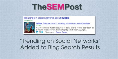 Bing Adds Trending On Social Networks Section To Search Results