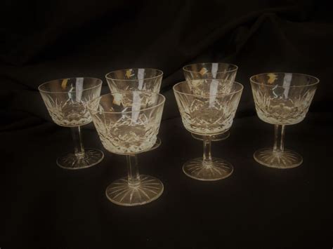 Waterford Crystal Lismore Set Of 8 Cocktail Glasses Vintage Waterford Waterford Crystal