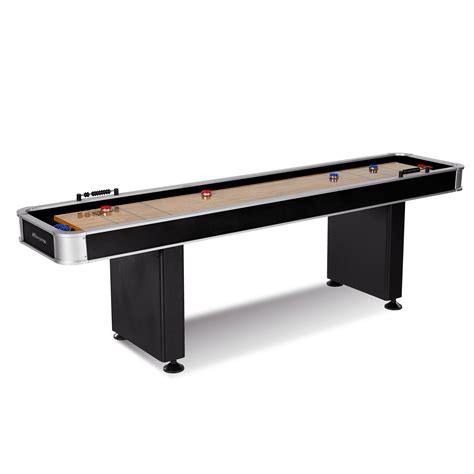 Md Sports 9 Ft Arcade Shuffleboard Table Includes 8 Pucks 1 Can Of