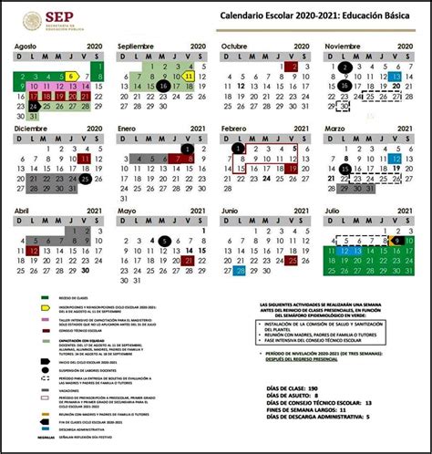 Calendario escolar para centros universitarios. Calendario Escolar 2020-2021