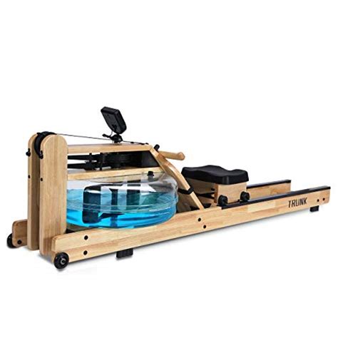Trunk Water Rowing Machine For Home Gym Fitness Classic Oak Water
