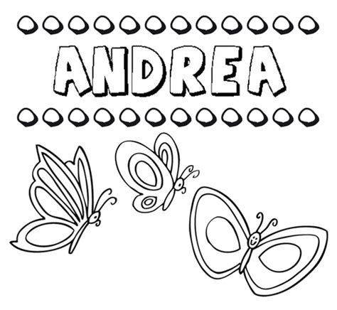 Andrea Dibujos De Los Nombres Para Colorear Pintar E Imprimir