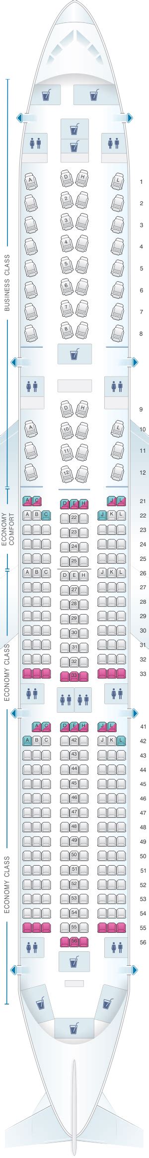 Seat Map Finnair Airbus A350 900
