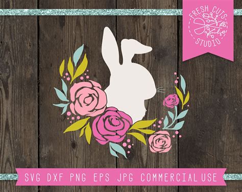 rabbit svg instant download bunny svg cut file for cricut etsy