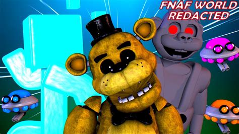 Fnaf World Redacted Confronting Scott And Chipper Golden Freddy