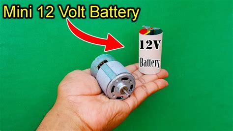 How To Make 12 Volt Battery At Home Mini Dc 12 Volt Battery Science