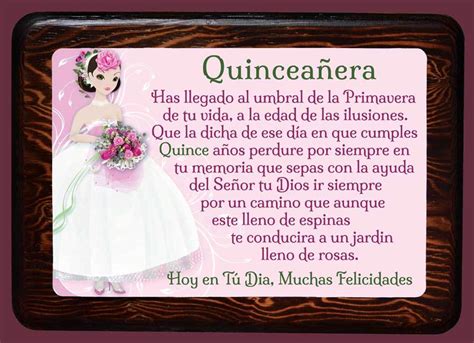 Poema Para Una Quinceanera Quinceañera Hermosas Palabras Frases De