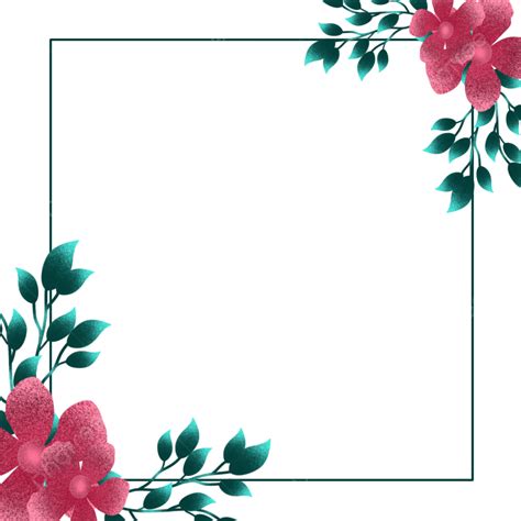 Gambar Bingkai Bunga Yang Indah Bingkai Floral Bunga Png Transparan