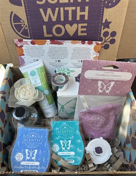 Scentsy Monthly Scent Box July 2023 Whiff Box