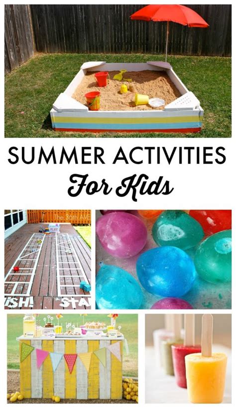 Summer Activity Sheet For Kids