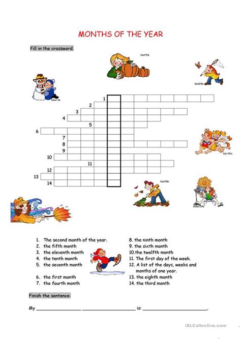 Months Of The Year English Esl Worksheets For Distance Learning And