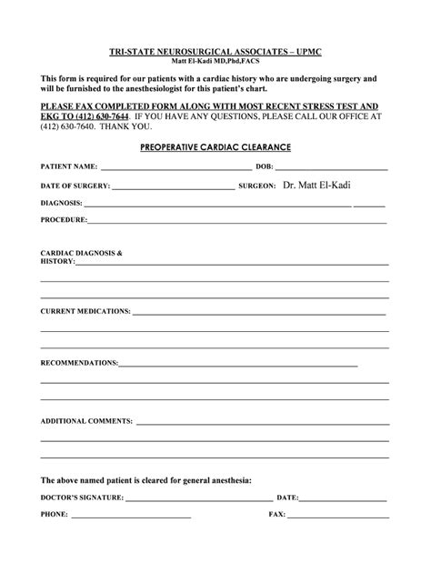 Cardiac Clearance Passdoc Fill And Sign Printable Template Online