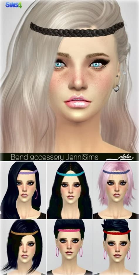 Jenni Sims New Mesh Accessory Hair Band Sims 4 Downloads
