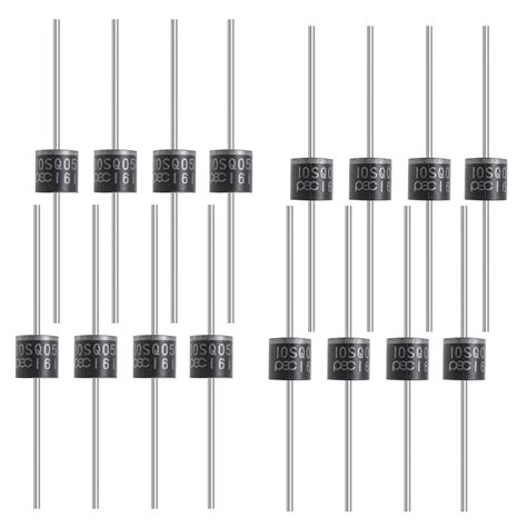 SING F LTD 50PCS Schottky Diode 10A 50V Axial 10SQ050 For Solar Panel Parallel Reflow Protection