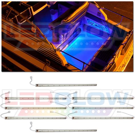 Ledglow 8pc Blue Led Boat Deck And Cabin Lighting Kit