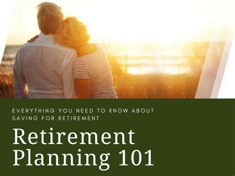 Ppt Retirement Planning 101 Powerpoint Presentation Free Download