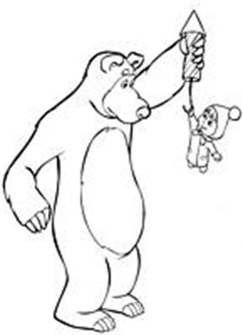 Kolorowanki do wydruku, na których znajdziecie bohaterów rosyjskiej kreskówki masza i niedźwiedź. Kolorowanki Masza i Niedźwiedź malowanki