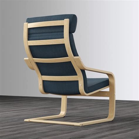 A variety of seat cushion designs makes it easy to change the look of your poäng chair to sit even more comfortably and relaxed, you can use the armchair together with a poäng ottoman. POÄNG Armchair - birch veneer, Hillared dark blue - IKEA