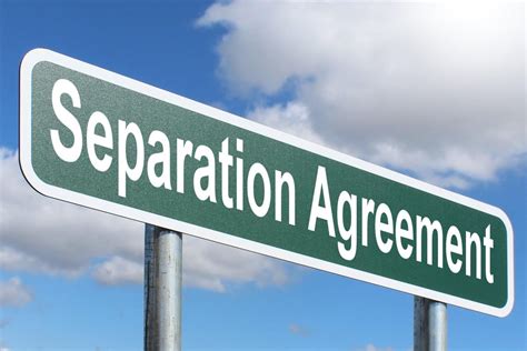 Separation Agreement Free Of Charge Creative Commons Green Highway