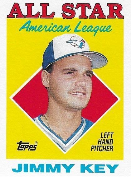 Key Jimmy Toronto Blue Jays Topps 395 Baseball Trading Card