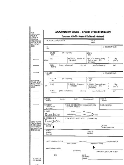 Virginia Marriage Annulment Forms Fill Out And Sign Online Dochub