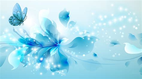 Blue Flower And Butterfly Wallpapers Top Free Blue Flower And