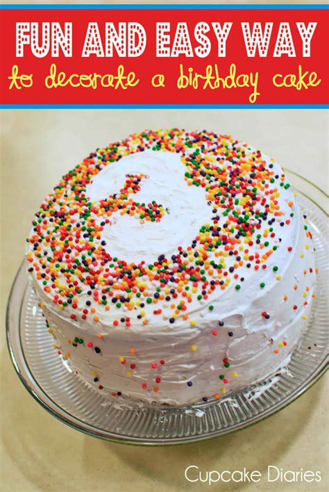 You just have to think of a theme or a design that appeals most to you and begin decorating it. Fun and Easy Way to Decorate a Birthday Cake - Cupcake Diaries