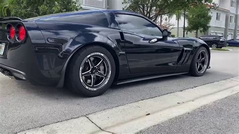 New And First Full Vms Wheels Polished Drag Pack On C6 Corvette