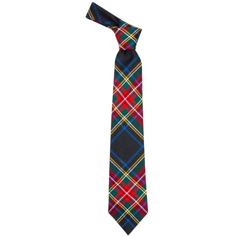 Stewart Black Modern Tartan Tie Lochcarron Of Scotland