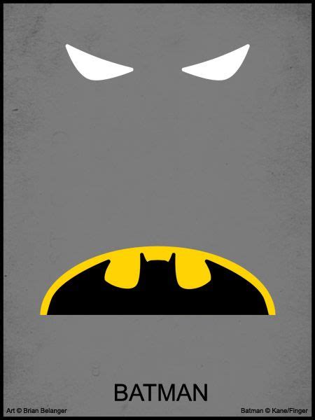 The Batman Minimalist Art Comic Art Gotham Characters