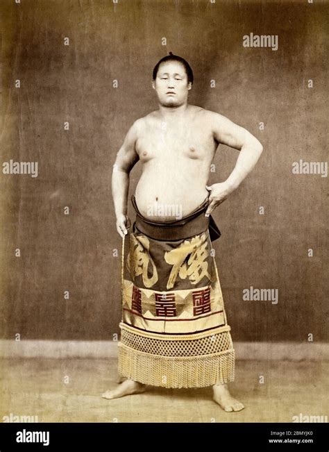 S Japan Japanese Sumo Wrestler Japanese Sumo Wrestler In A