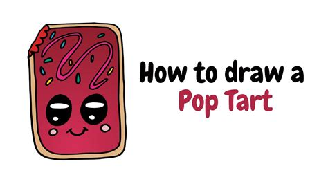How To Draw A Pop Tart Easy Drawings Youtube