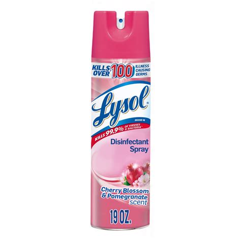 Lysol Disinfectant Spray Cherry Pomegranate Oz Tested And Proven To Kill COVID Virus