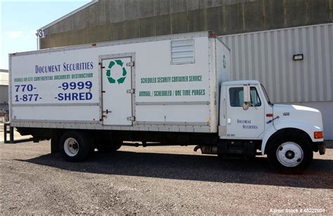 Used Mobile Paper Shredding Truck Consisting Of